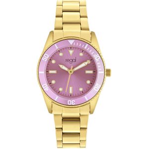 Regal dames horloge met stalen band