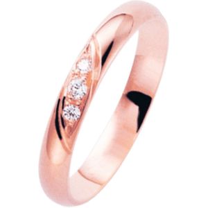 14K rosegouden trouwring diamant Krokus H182R