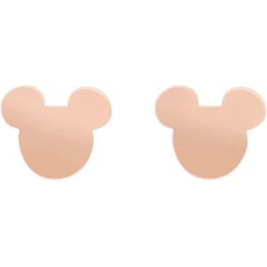 Stalen roseplated oorknoppen Mickey Mouse