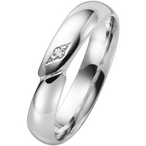 9 Karaat witte trouwring diamant Phlox Dames H92