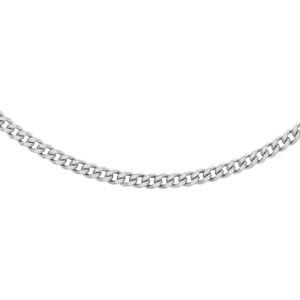 9 Karaat ketting gourmet diamond cut wit