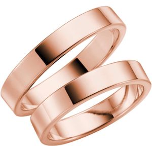 14 K rose gouden trouwring Muscari Dames H88R