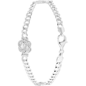 Lucardi Unisex Armband Surinaamse Mattenklopper - Echt Zilver - Armband - Cadeau - 17 cm