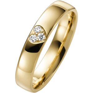 9 Karaat witte trouwring diamant Duizendschoon H93