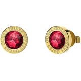 Guess goldplated oorknoppen COLOR MY DAY ruby