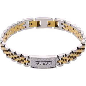 Guess heren stalen armband bicolor EMPIRE