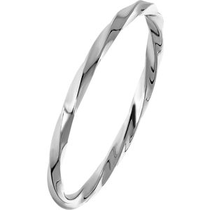 Zilveren ring twist