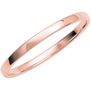 14 Karaat rosegouden dames trouwring Gentle H237R