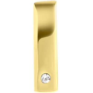 Stalen goldplated hanger mesh slider voor dames