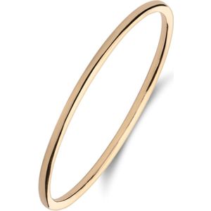 14 karaat geelgouden ring smal