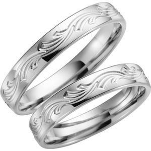 Palladium trouwring Azalea Heren H85P