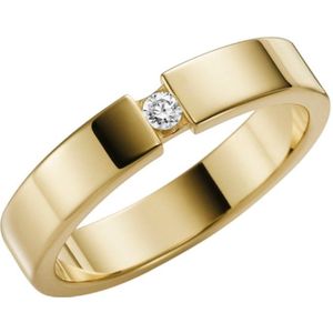 9Karaat gele trouwring diamant Muscari Dames H99