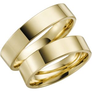 14 Karaat geelgouden trouwring Bluebell Heren H81
