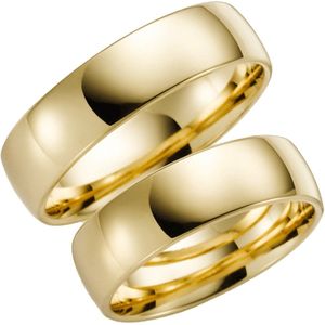 14 Karaat geelgouden trouwring Ranonkel Dames H82
