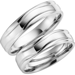 14K witgouden trouwring Daisy Heren H40W