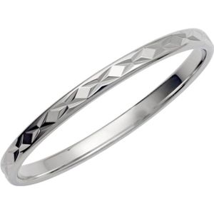 14K witgouden heren trouwring Balance H235