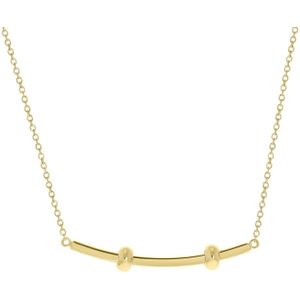 Stalen goldplated ketting met hanger voor dames