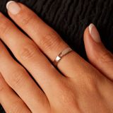 Lucardi Dames Ring met Uitgesneden Hart - Ring - Cadeau - Echt Zilver - Zilverkleurig