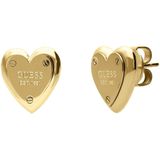 Guess stalen goldplated oorknoppen ALL YOU NEED IS LOVE