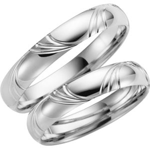 14K witgouden trouwring Susannah Dames H63W