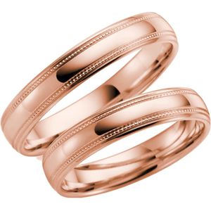 14 Karaat rose gouden trouwring Primula Heren H89R