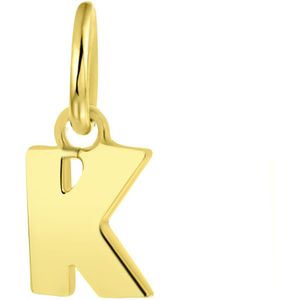 Zilveren hanger gold letter Mix & Match