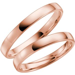 14K rosegouden heren trouwring Camelia H54R