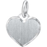Zilveren hanger graveerplaat hart