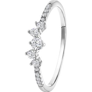 Zilveren ring met zirkonia