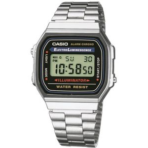 Casio Retro Digitaal Horloge Zilverkleurig A168WA-1YES