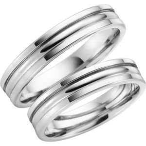 14K witgouden trouwring Kalina Dames H136