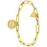 Guess stalen goldplated closed forever armband