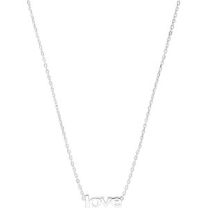 Zilveren ketting love