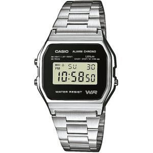 Casio Retro Digitaal Horloge Zilverkleurig A158WEA-1EF