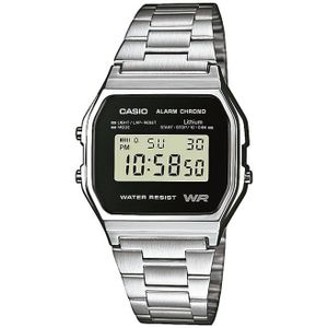 Casio Retro Digitaal Horloge Zilverkleurig A158WEA-1EF