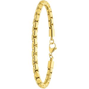 Gerecycled stalen goldplated armband