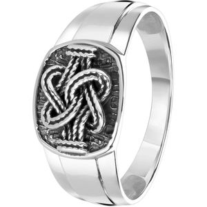 Zilveren ring Surinaamse mattenklopper
