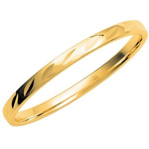 14K geelgouden dames trouwring Wonder H229