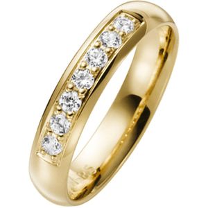14K geelgouden trouwring diamant Phlox Line H94