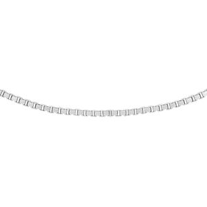 Lucardi Dames Ketting venetiaans wit - 9 karaat - Ketting - Cadeau - 46 cm - Witgoud