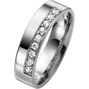 Palladium trouwring met diamant Bluebell Line H77P