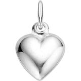 Zilveren hanger hart bol