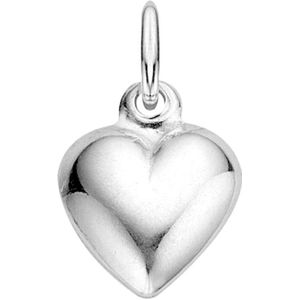 Zilveren hanger hart bol