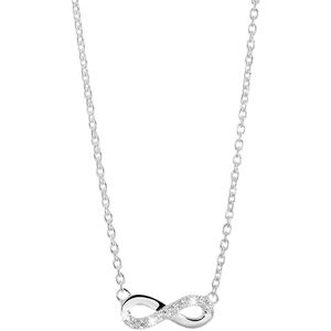 Zilveren ketting & hanger infinity met zirkonia