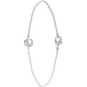 Stalen armband met letter hanger