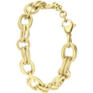 Gerecycled stalen 18 karaat goldplated armband cecile
