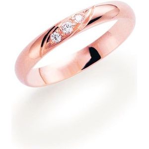 14K rosegouden trouwring diamant Krokus H182R