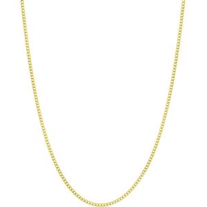 Gerecycled zilveren goldplated ketting gourmet