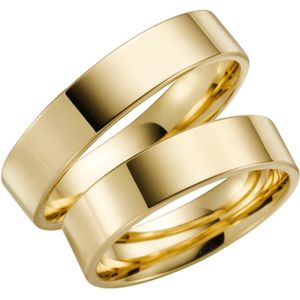 9 Karaat gele trouwring Bluebell Heren H81