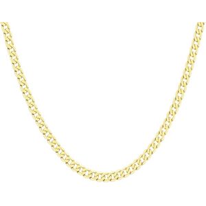 9 karaat ketting met diamond cut gourmet schakel 5,9mm voor heren